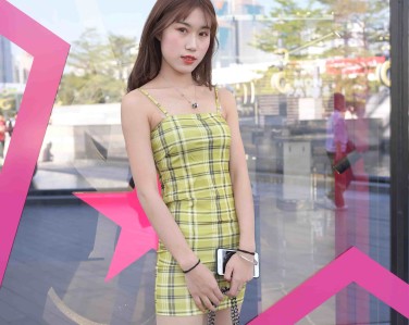 精选街拍作品 NO.0251 程生街拍 格子吊带包臀裙[366P／560MB]