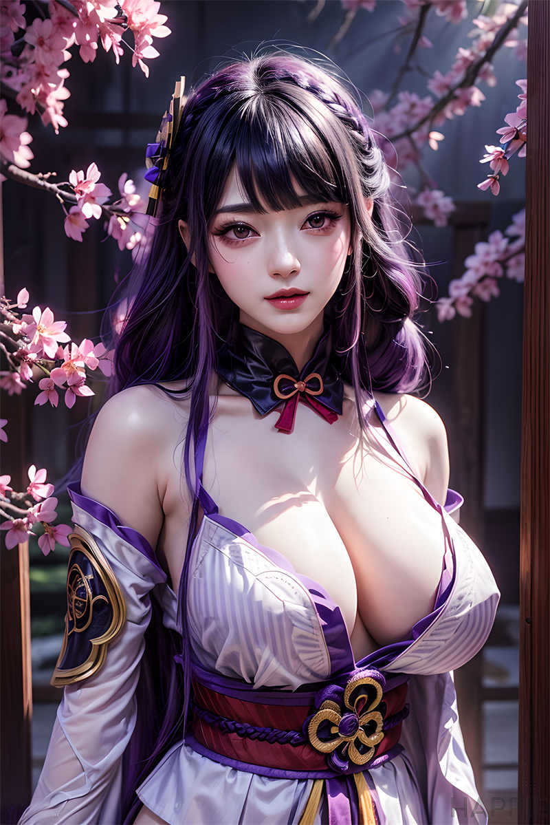 AI Art – Anime Girl 15 - Raiden Shogun - Genshin Impact - 2 (5).jpg